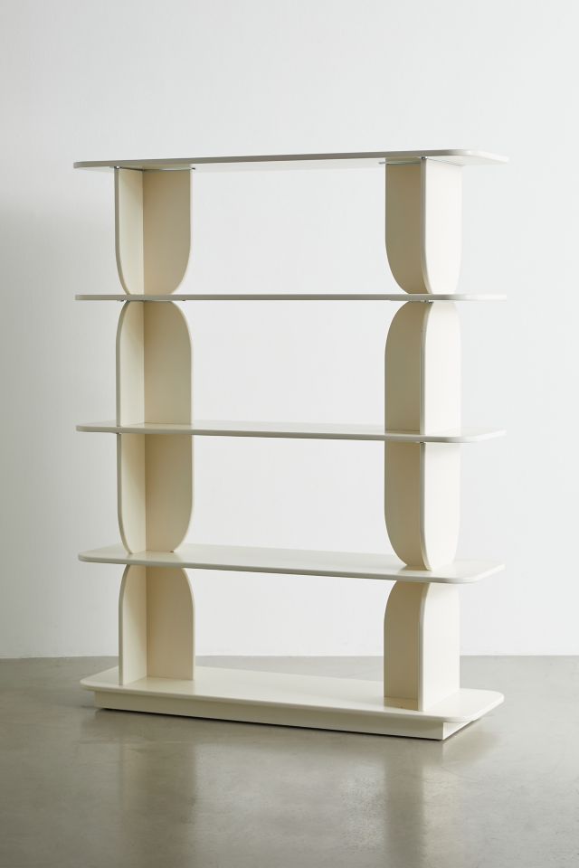 Silas Retro-Modern 5-Tier Bookshelf #3