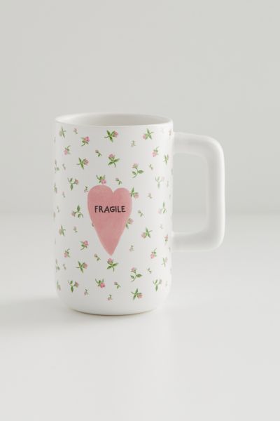 Urban Outfitters Frankie Graphic Mug In White