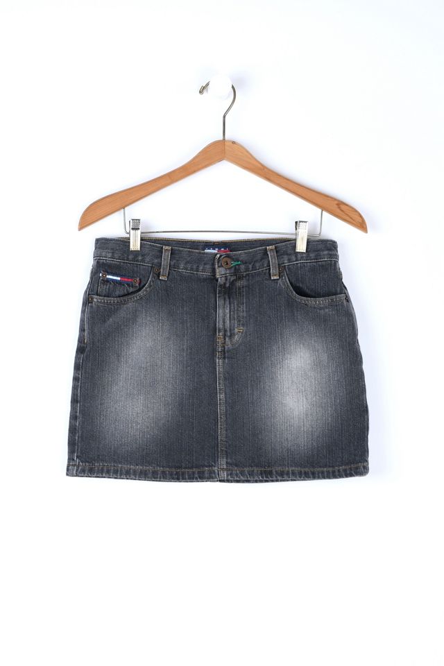 Vintage Y2k Tommy Jeans Black Denim Mini Skirt | Urban Outfitters