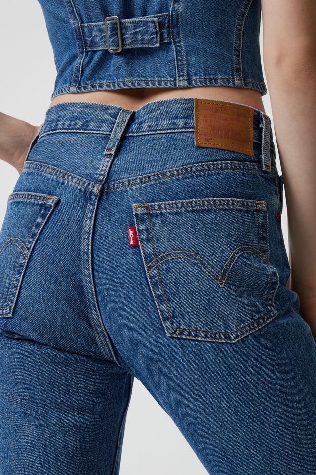 Levi's Levi's 501 STRAIGHT LEG BUTTON-FLY Euro model straight denim pants for men, equivalent to w30 cotton blue type Vintage Second Hand main image 0