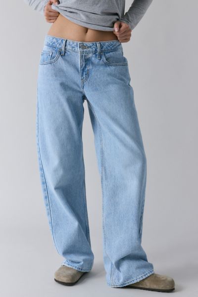 ★2025SS新作★INEGI★Foggy Wide Denim Pants Check-5 Baggy Denim Pants in Light Stonewash Grey | Vans
