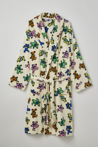 Urban Outfitters Grateful Dead Dancing Bear Robe In Cream, Men's At ...