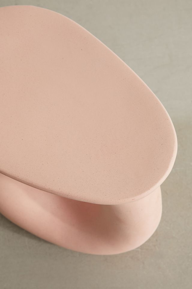 Vera Ceramic Curved Side Table/Nightstand #3