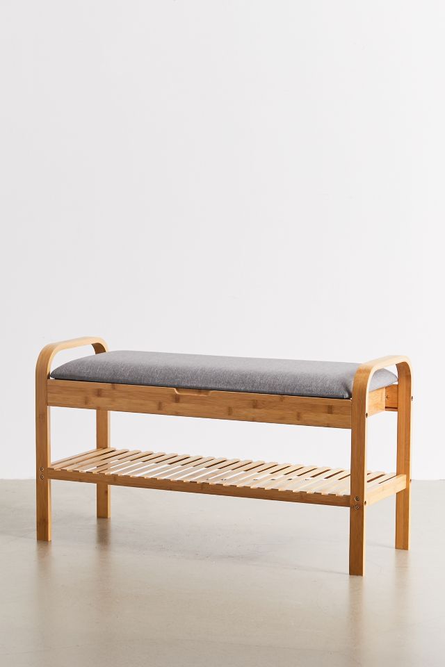 Bamboo deals storage bench