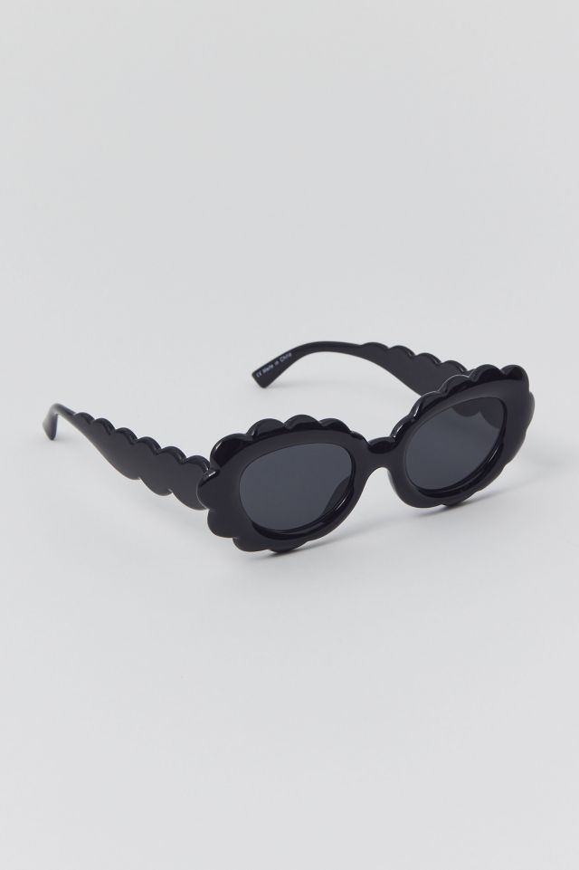 Lunettes de Soleil Lucie Festonnées Style Oeil de Chat #1