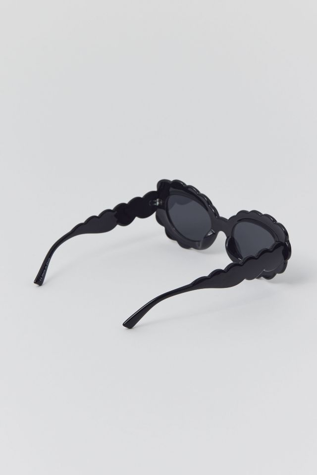 Lunettes de Soleil Lucie Festonnées Style Oeil de Chat #3