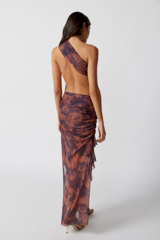 Jaded London Athena Floral One-Shoulder Midi Dress #2
