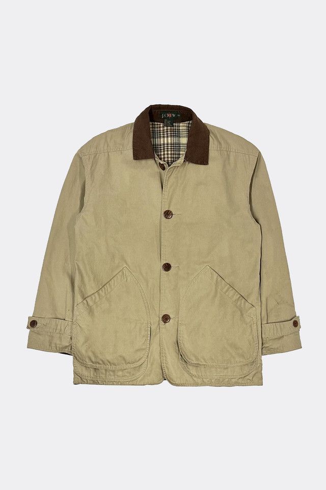 Vintage 1990's J Crew Corduroy Collar Barn Jacket | Urban Outfitters