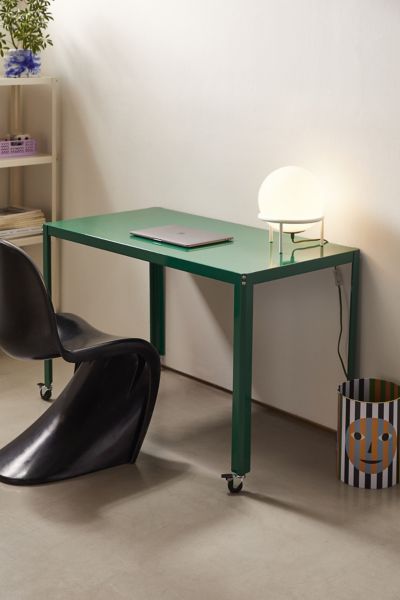 URBAN OUTFITTERS RYAN ROLLING DESK IN GREEN AT URBAN OUTFITTERS