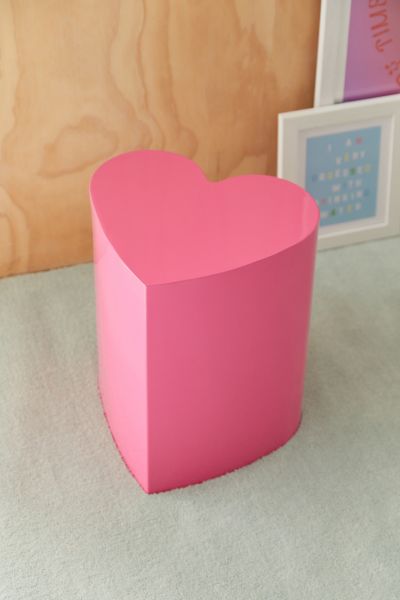 Urban Outfitters Heart Side Table In Pink