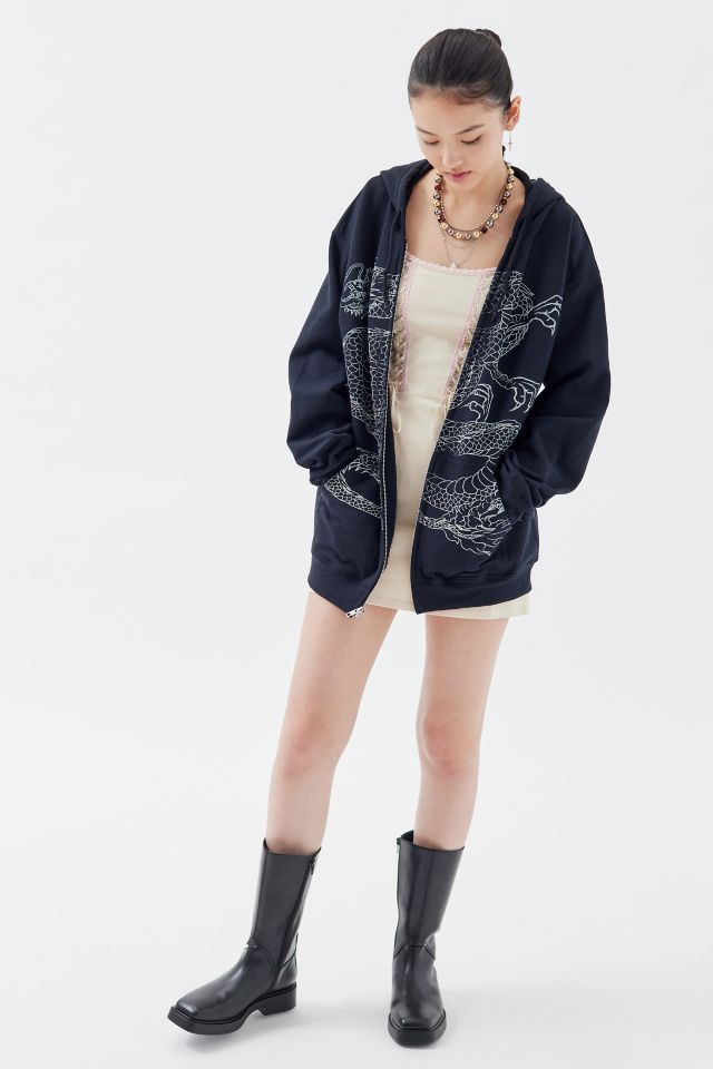 Project Social T Dragon Zip-Up Hoodie Sweatshirt #1