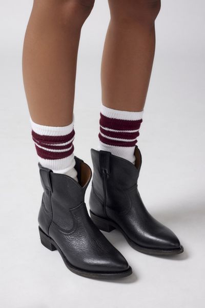 FRYE BILLY SHORT BOOT IN BLACK, WOMEN'S AT URBAN OUTFITTERS