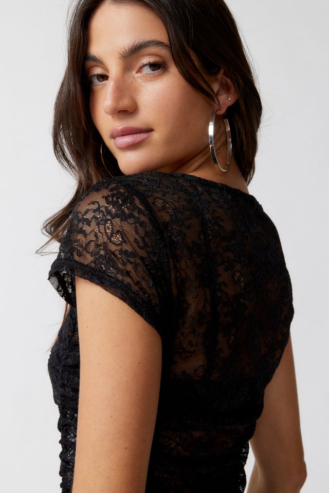 Lioness Beguile Sheer Lace Mini Dress #4