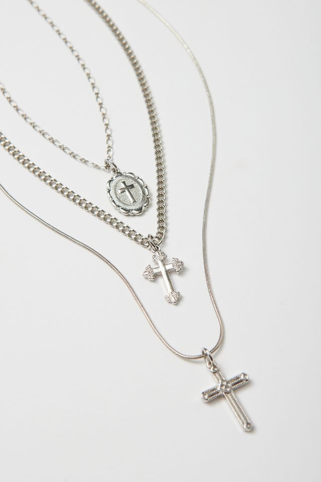 Triple Necklace Outfitters Urban | Cross Set Layering