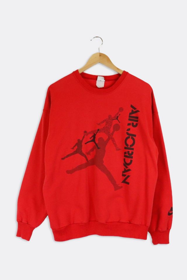 Red air jordan online sweatshirt