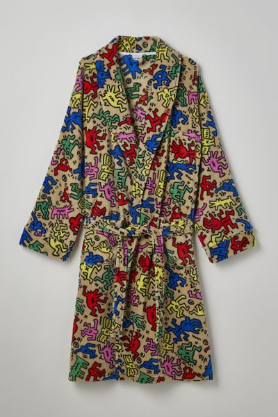 Keith Haring Allover Print Robe | Urban Outfitters Canada