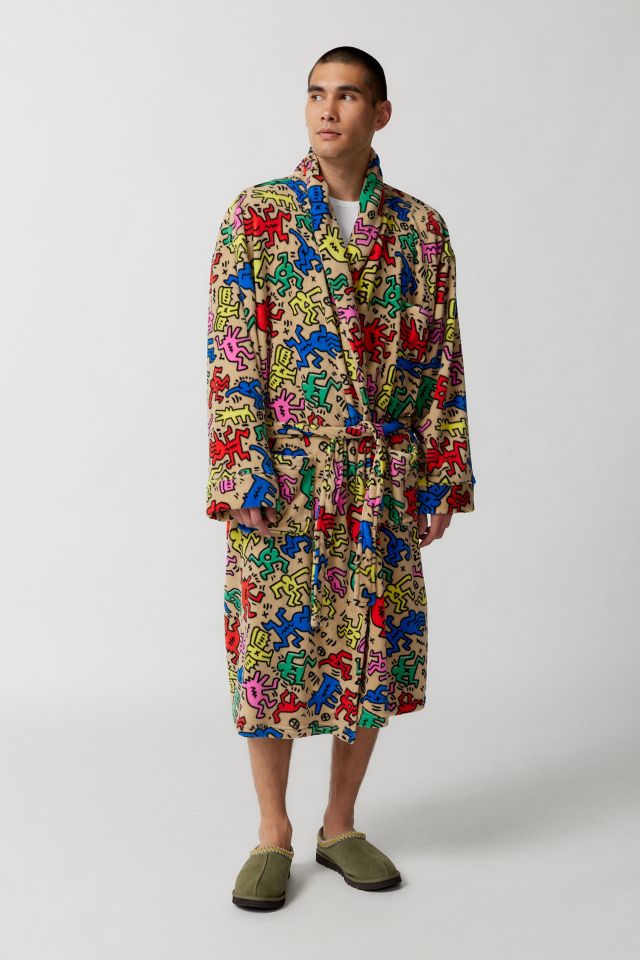Keith Haring Allover Print Robe #1