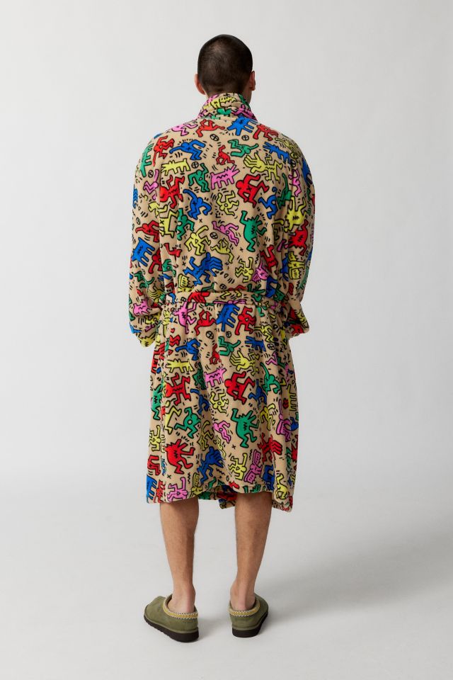 Keith Haring Allover Print Robe #4