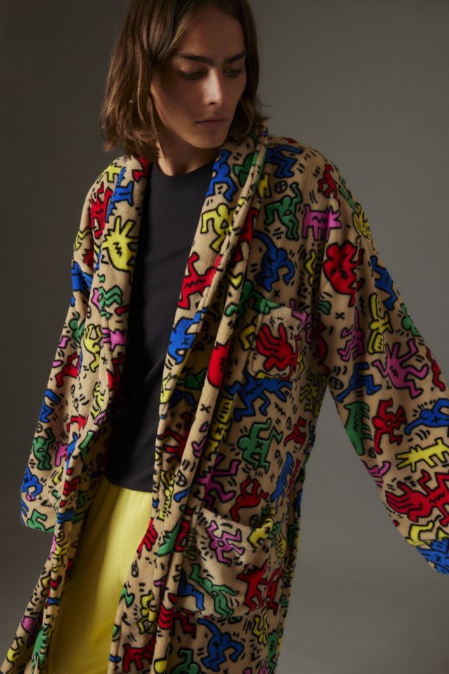 Keith Haring Allover Print Robe #5
