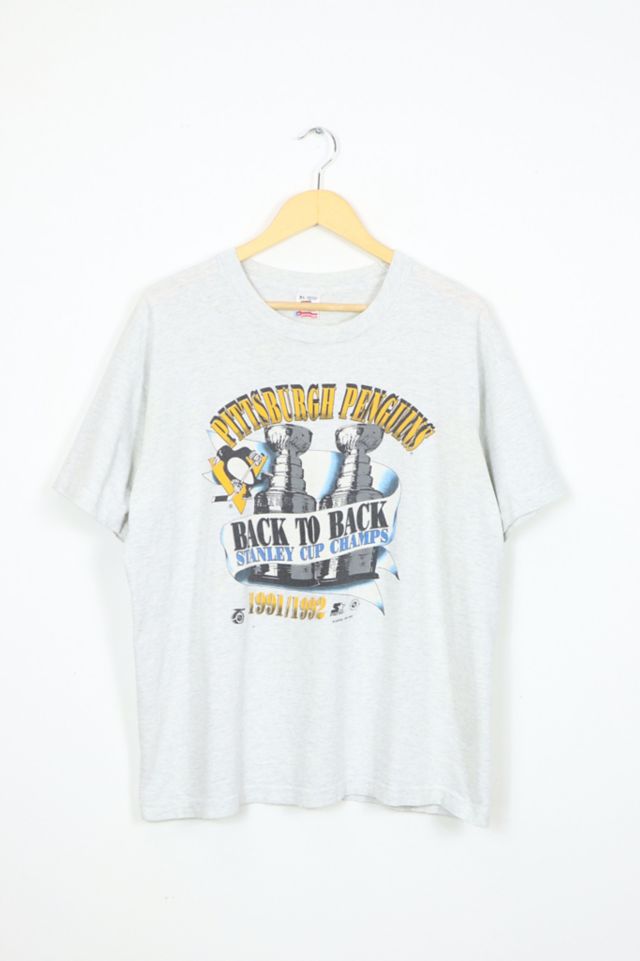 Vintage Pittsburgh Penguins Back to Back Stanley Cup Champions Tee Urban Outfitters