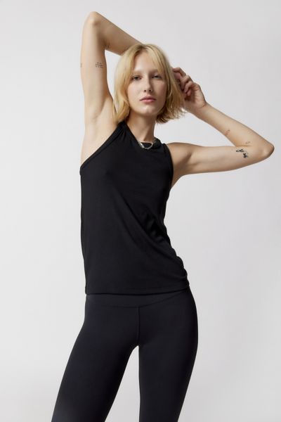 Splits59 Kiki Ribbed Tank Top In Black