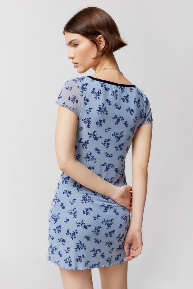 Motel Evilia Floral Mini Dress | Urban Outfitters