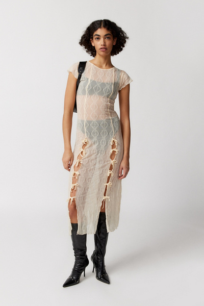 find me now second skin sheer midi dress Find Me Now Second Skin Sheer Midi Dress In Cream