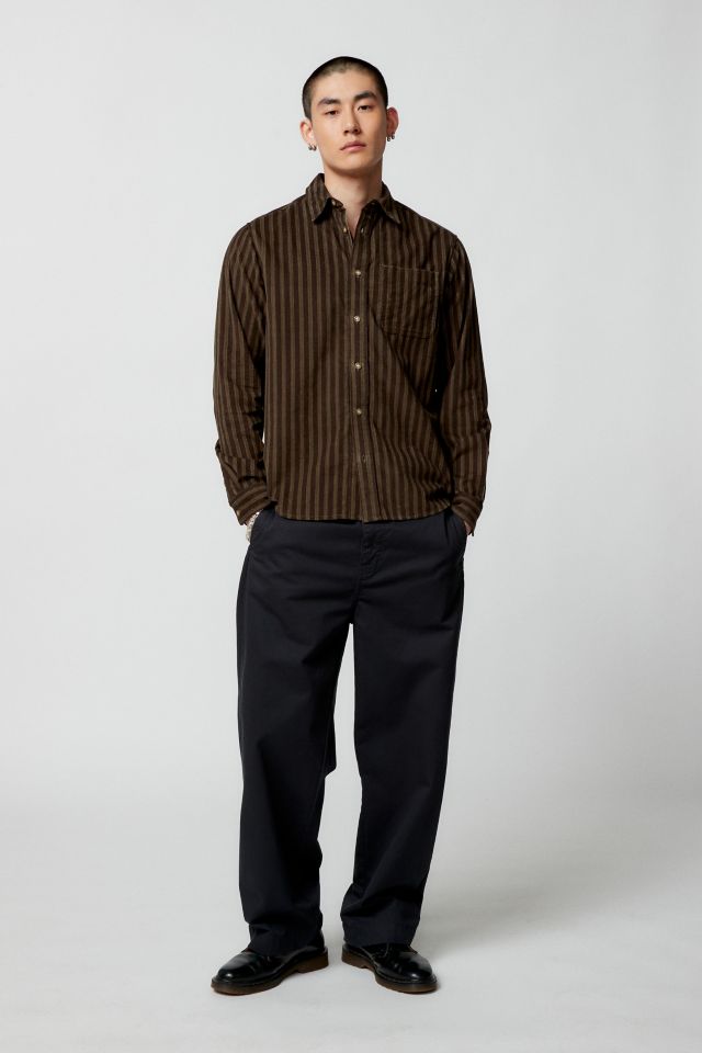 BDG Evan Stripe Corduroy Shirt #1