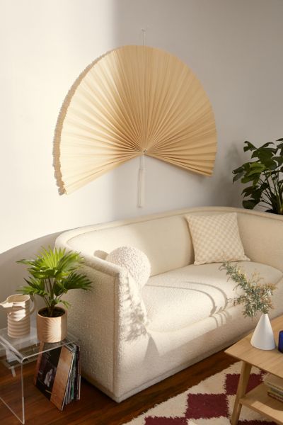 Urban Outfitters Palmera Fan Headboard In Ivory