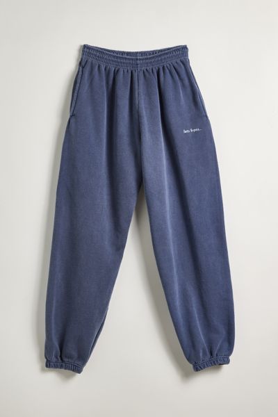 Iets Frans . … Embroidered Logo Jogger Sweatpant In Navy At Urban Outfitters
