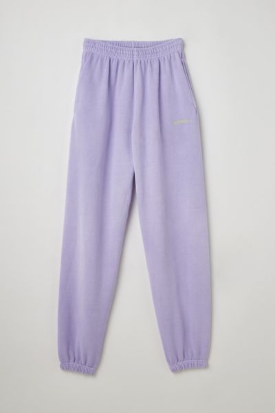 Iets Frans . … Embroidered Logo Jogger Sweatpant In Violet At Urban Outfitters