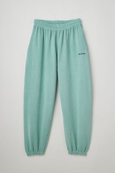 Iets Frans . … Embroidered Logo Jogger Sweatpant In Mint At Urban Outfitters