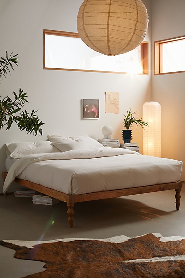 Urban Outfitters Bohemian Platform Bed In Brown
