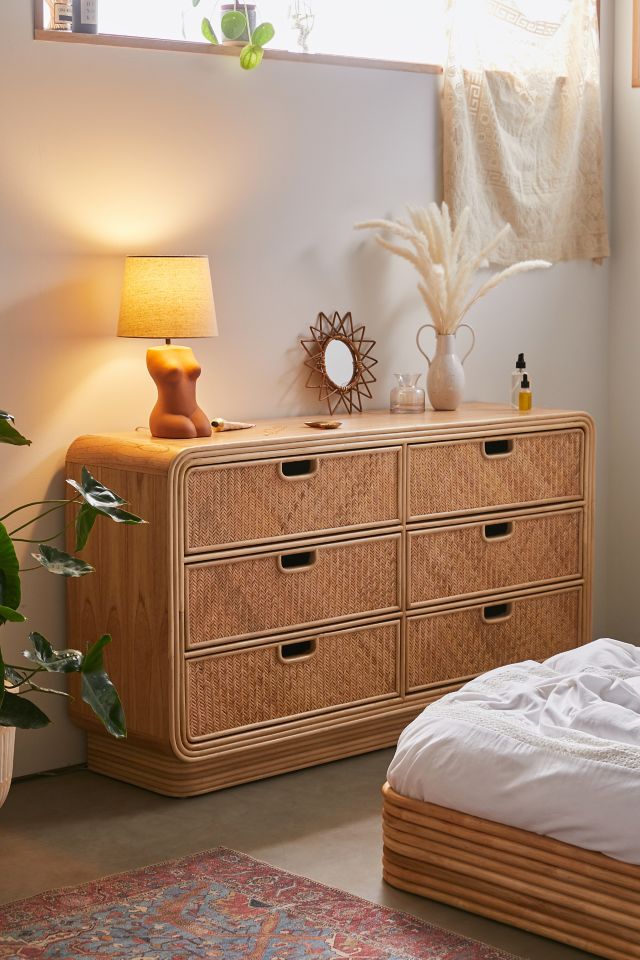 Rattan dresser deals