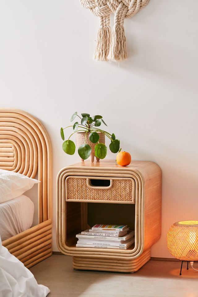 orange side table