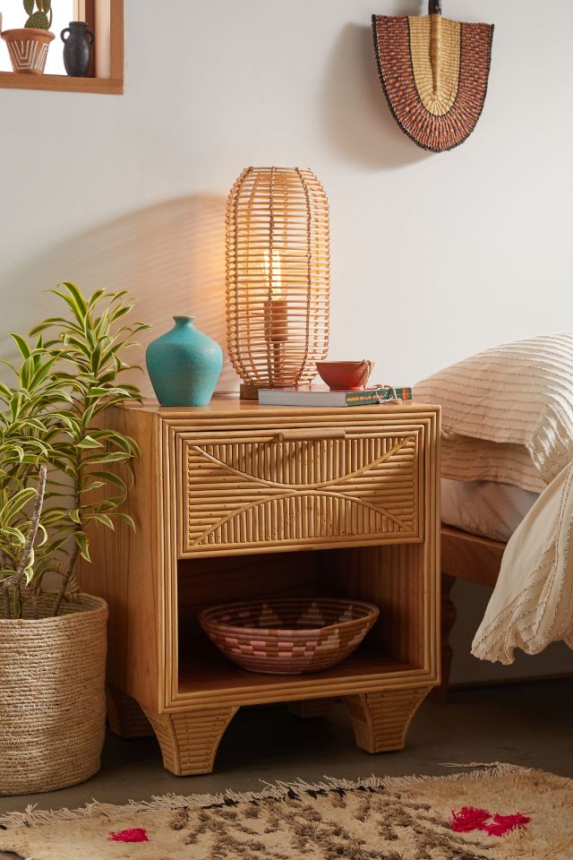 Caroline Rattan Nightstand/Side Table | lupon.gov.ph