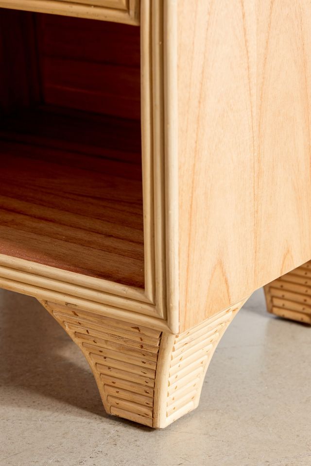 Caroline Rattan Nightstand/Side Table #3