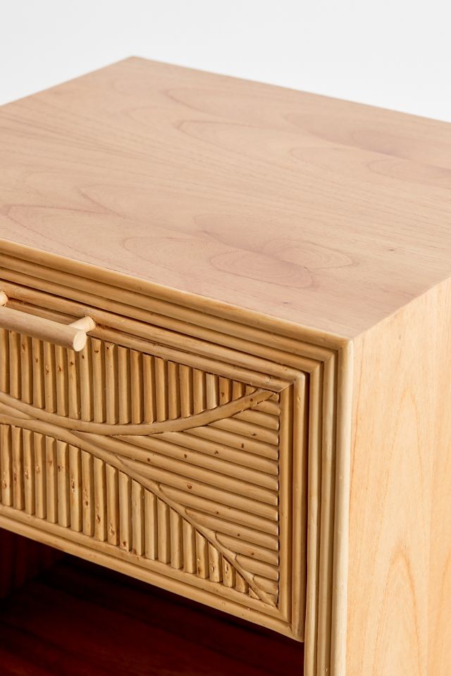 Caroline Rattan Nightstand/Side Table #4