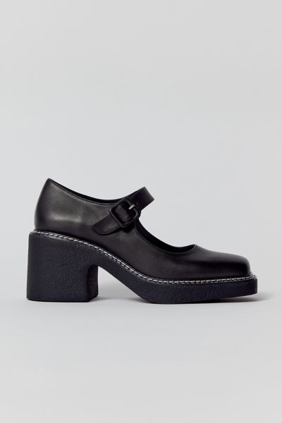 INTENTIONALLY BLANK CATEGORICAL MARY JANE HEEL IN BLACK, WOMEN'S AT URBAN OUTFITTERS