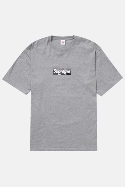 Supreme Emilio Pucci Box Logo Tee Gray with Black M Deadstock