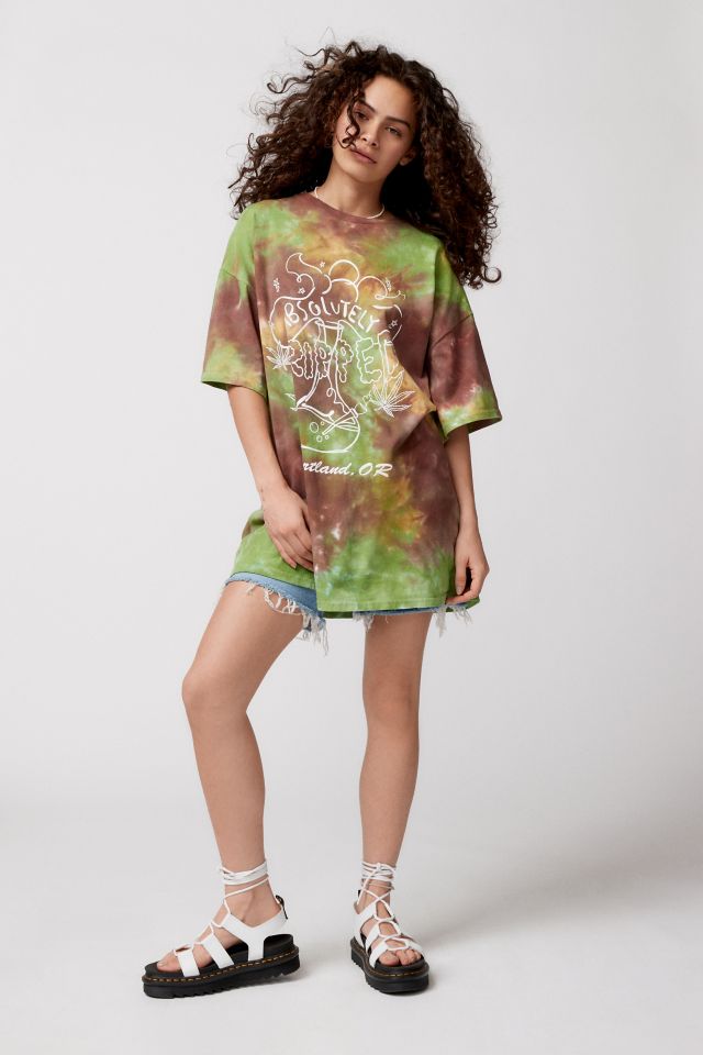 UO Totally Ripped Tie-Dye T-Shirt Dress #1