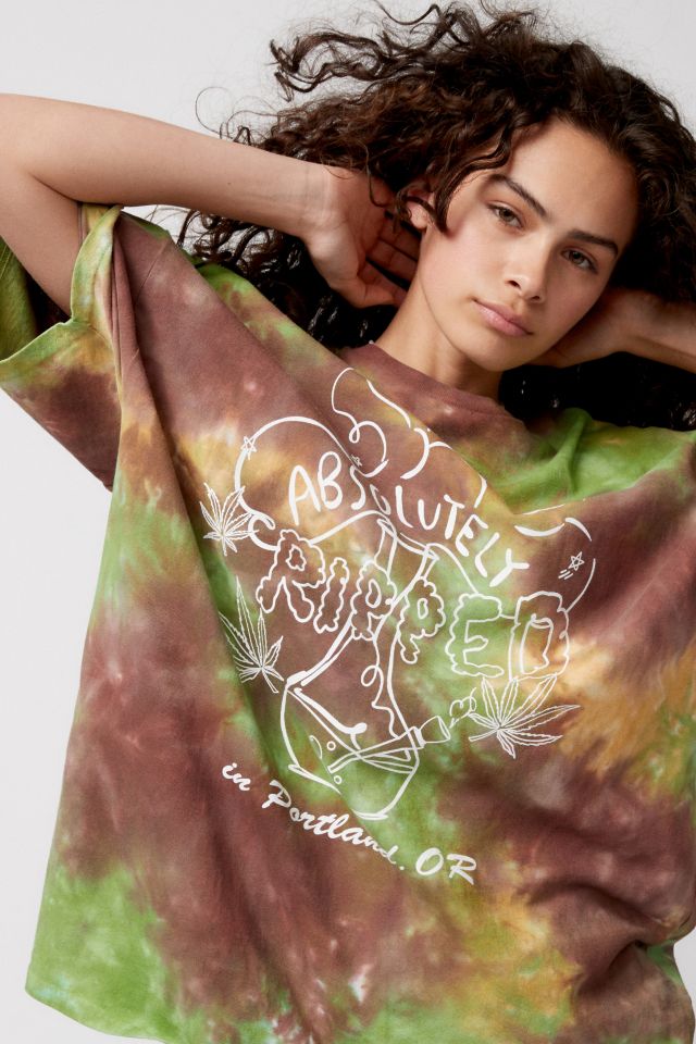 UO Totally Ripped Tie-Dye T-Shirt Dress #2