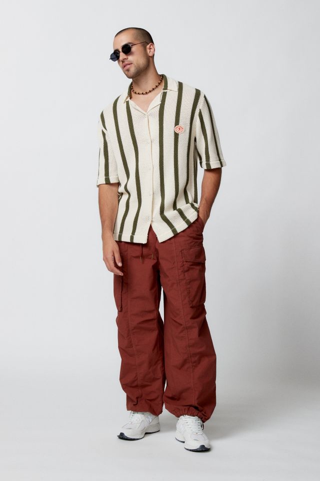 Damson Madder Stripe Knit Button-Down Shirt | Urban Outfitters Canada