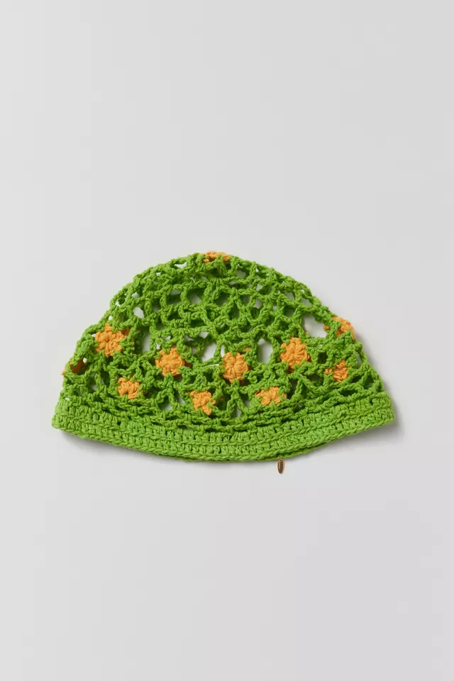urbanoutfitters.com | Floral Netted Cap Beanie