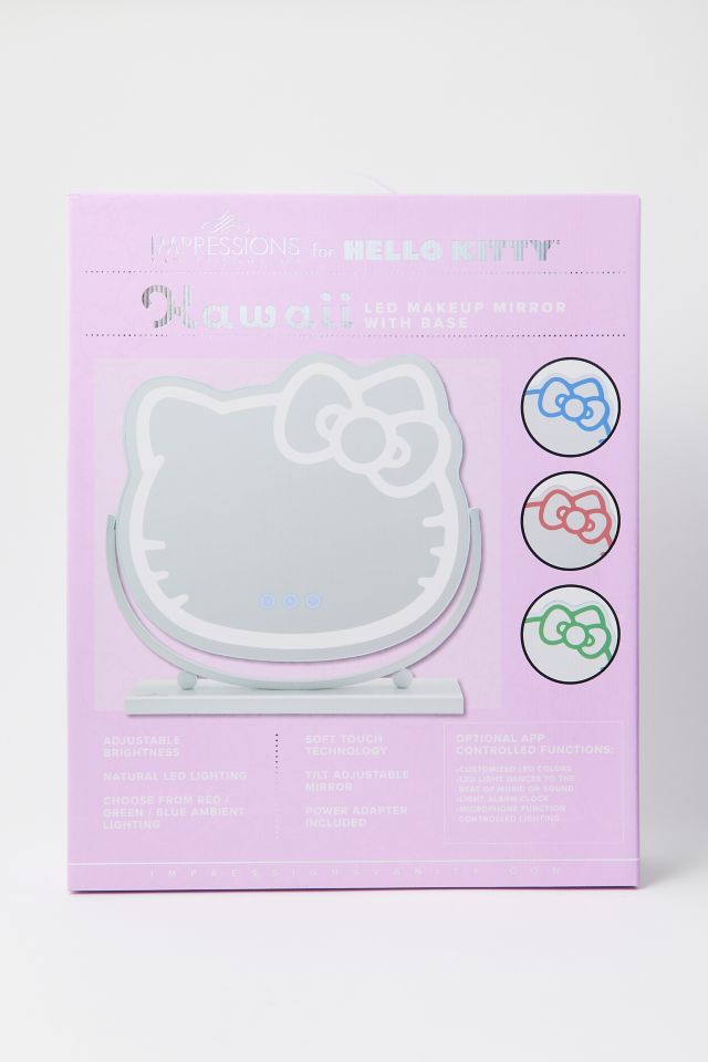 Impressions Vanity Co. Sanrio Hello Kitty Kawaii LED Tabletop Makeup Mirror #1