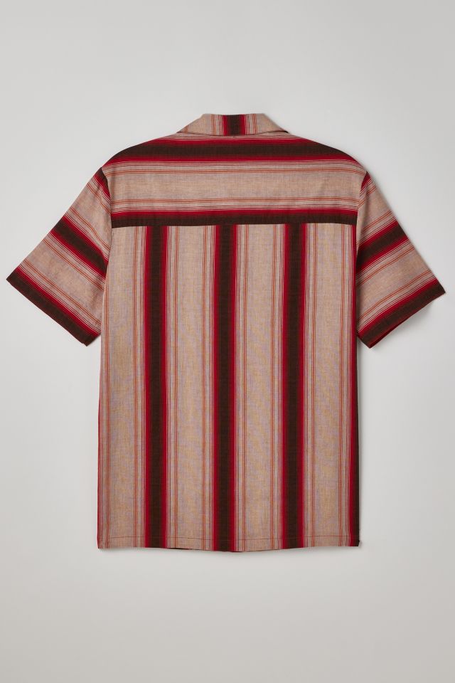 Chemise Boutonnée Damson Madder à Rayures Patchées #2