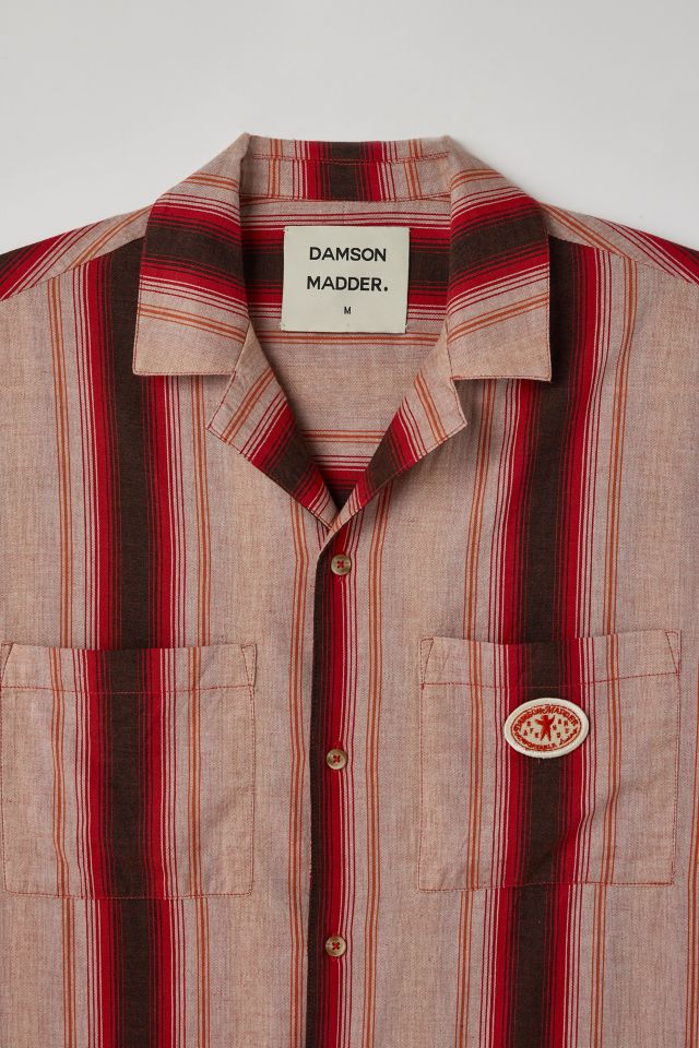 Chemise Boutonnée Damson Madder à Rayures Patchées #3