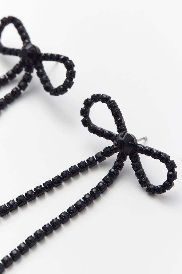 Boucles d'Oreilles Nœud Strass #3
