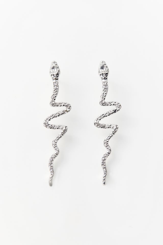 Boucle d'Oreille Serpent Strass #1