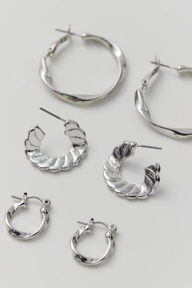 Ensemble de Boucles d'Oreilles Texturées #2